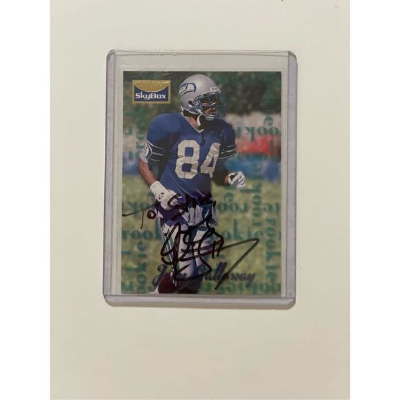 1995 skybox premium Joey Galloway rookie card personally autographed by Joey # 1 - Picture 1 of 2